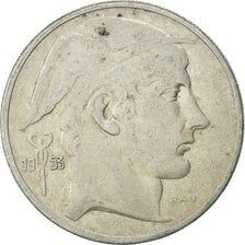 Coin, Belgium, 20 Francs, 20 Frank, 1953, EF(40-45), Silver, KM:140.1