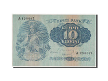 Biljet, Estland, 10 Krooni, 1937, TTB+