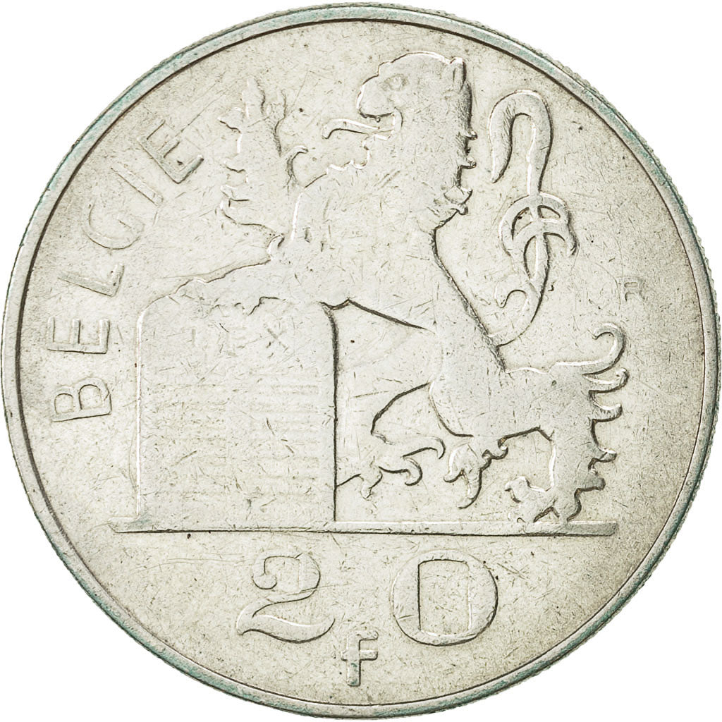 Münze, Belgien, 20 Francs, 20 Frank, 1949, SS, Silber, KM:141.1