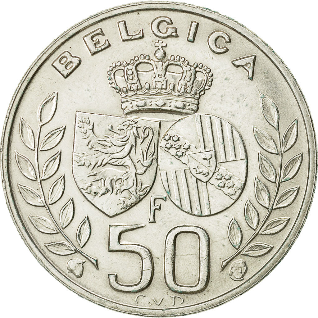 Belgien, 50 Francs, 50 Frank, 1960, SS+, Silber, KM:152.1