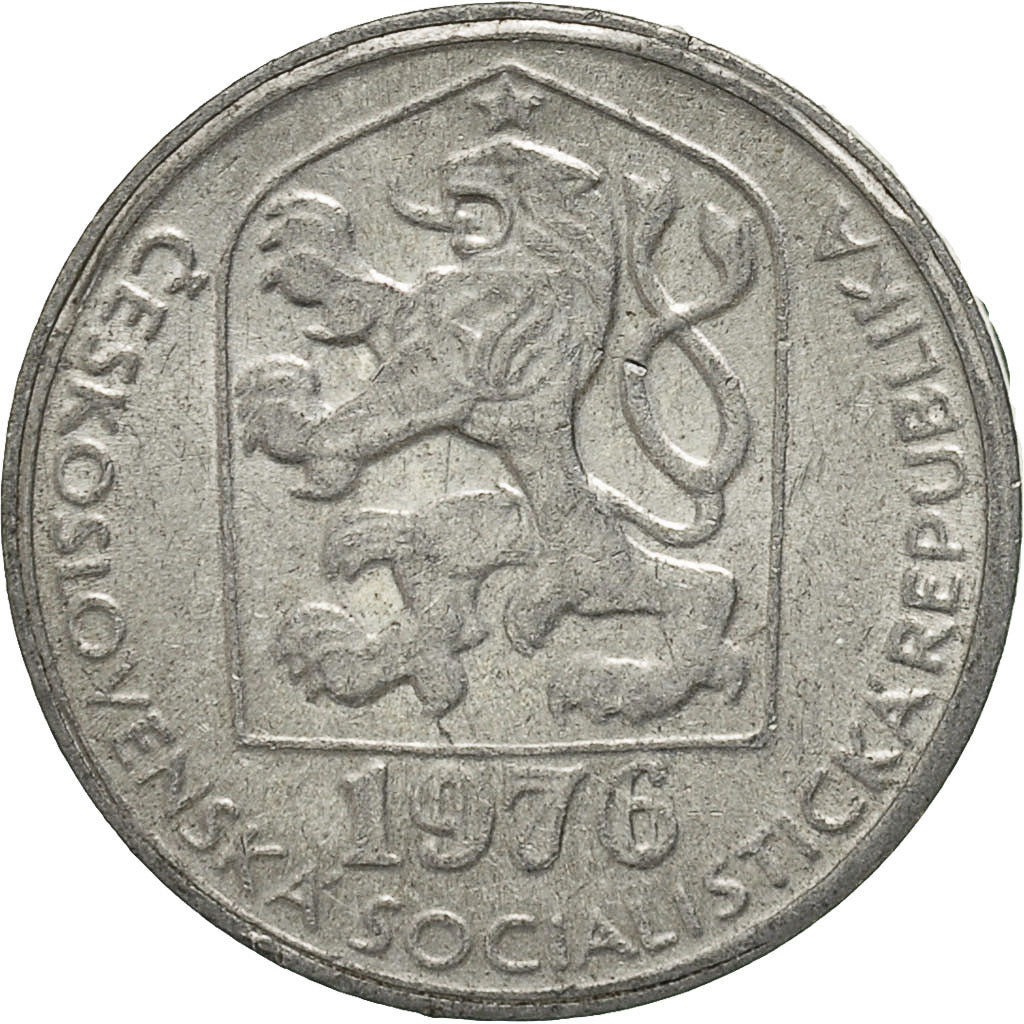 Moneta, Cecoslovacchia, 10 Haleru, 1976, BB, Alluminio, KM:80