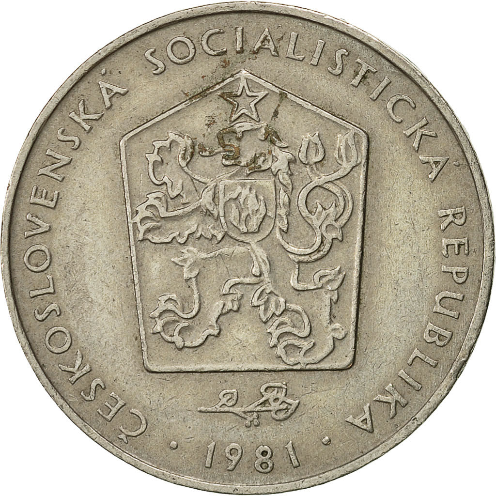 Moneta, Cecoslovacchia, 2 Koruny, 1981, BB, Rame-nichel, KM:75