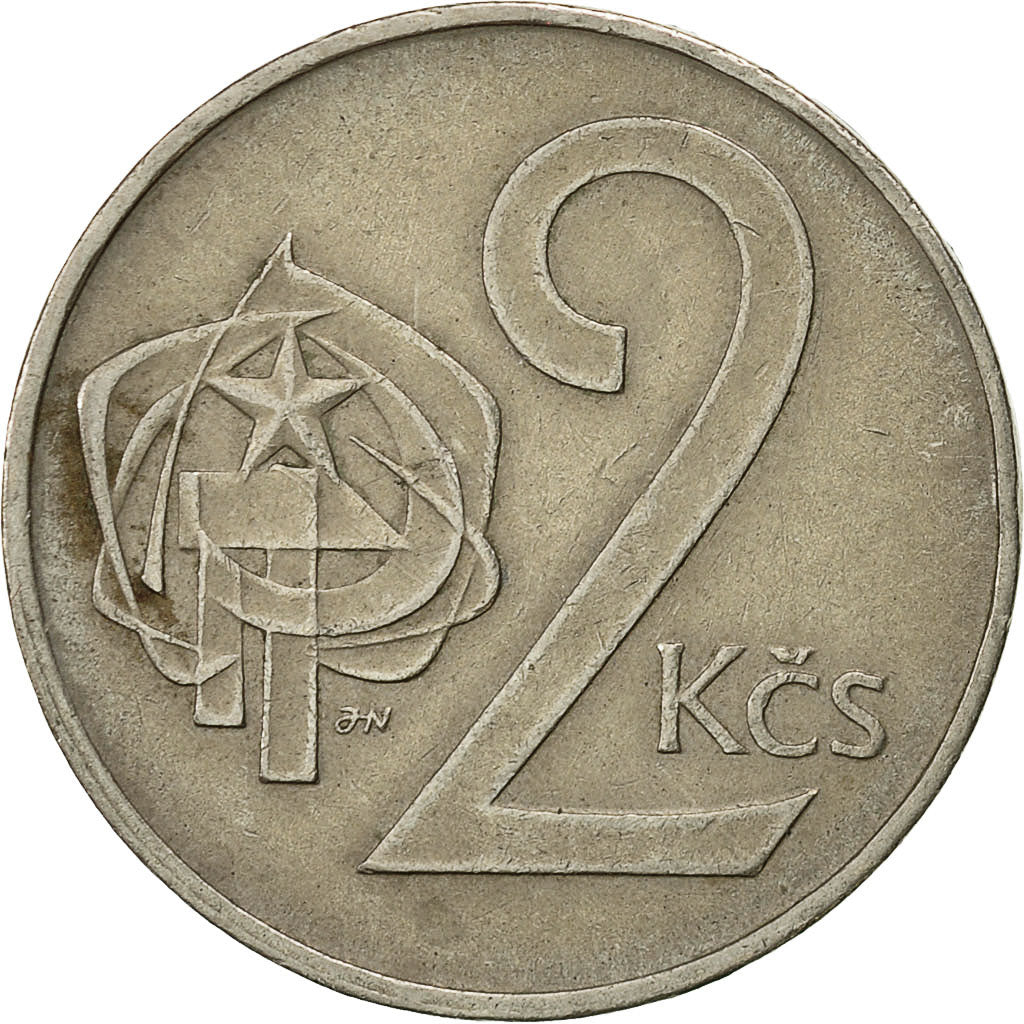 Moneta, Cecoslovacchia, 2 Koruny, 1981, BB, Rame-nichel, KM:75
