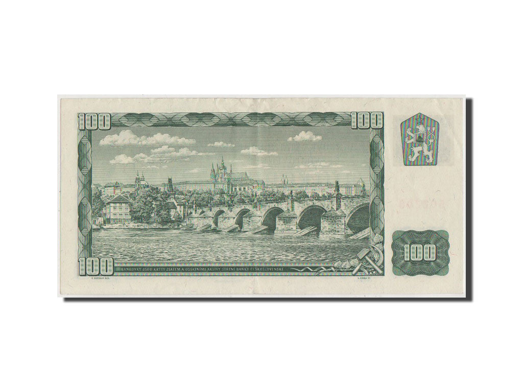 Banknote, Czech Republic, 100 Korun, 1993, AU(50-53)