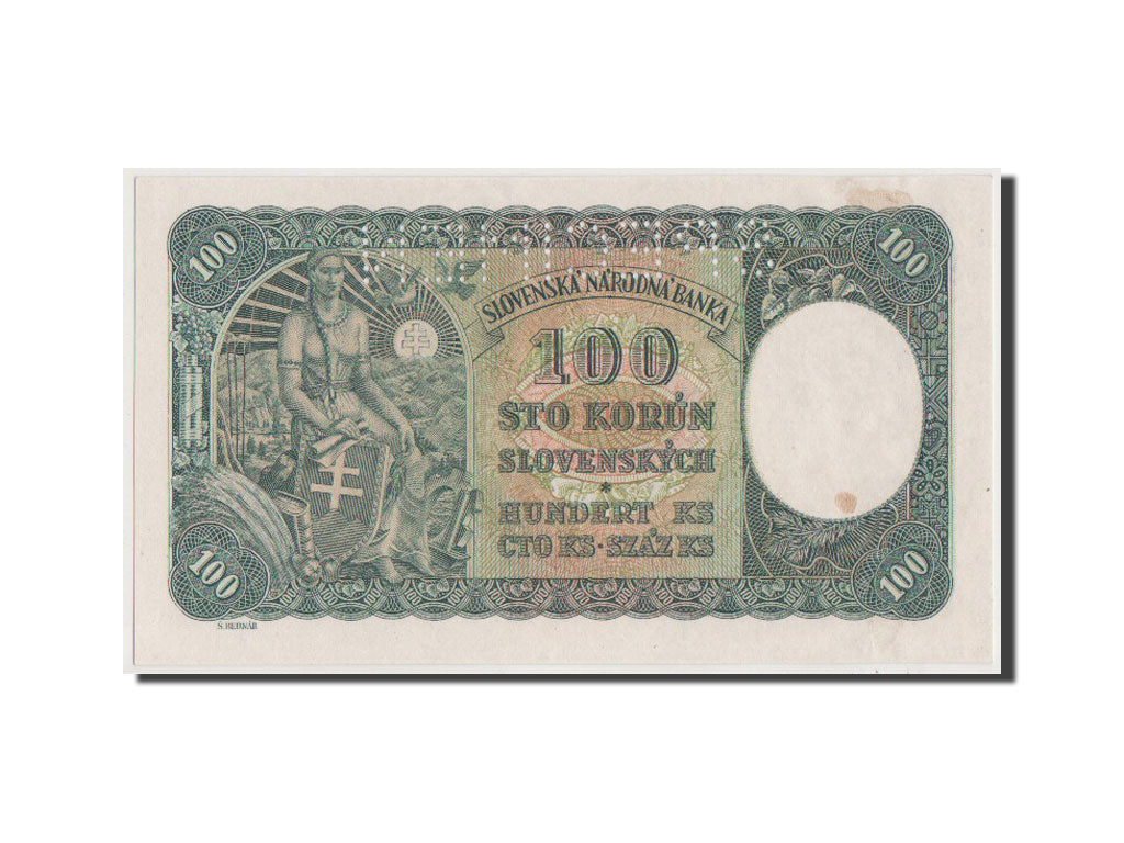 Czechoslovakia, 100 Korun, 1945, KM #51s, UNC(63), E11 588642