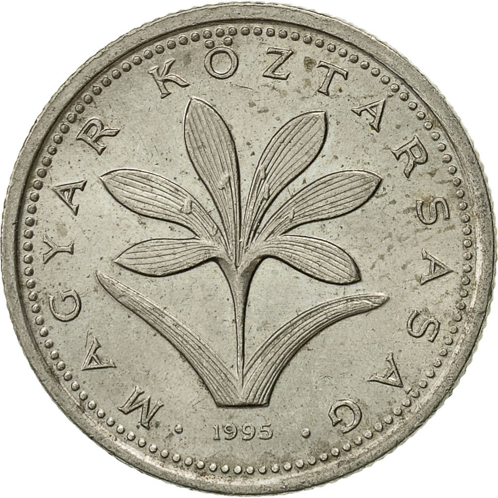 Coin, Hungary, 2 Forint, 1995, Budapest, AU(50-53), Copper-nickel, KM:693