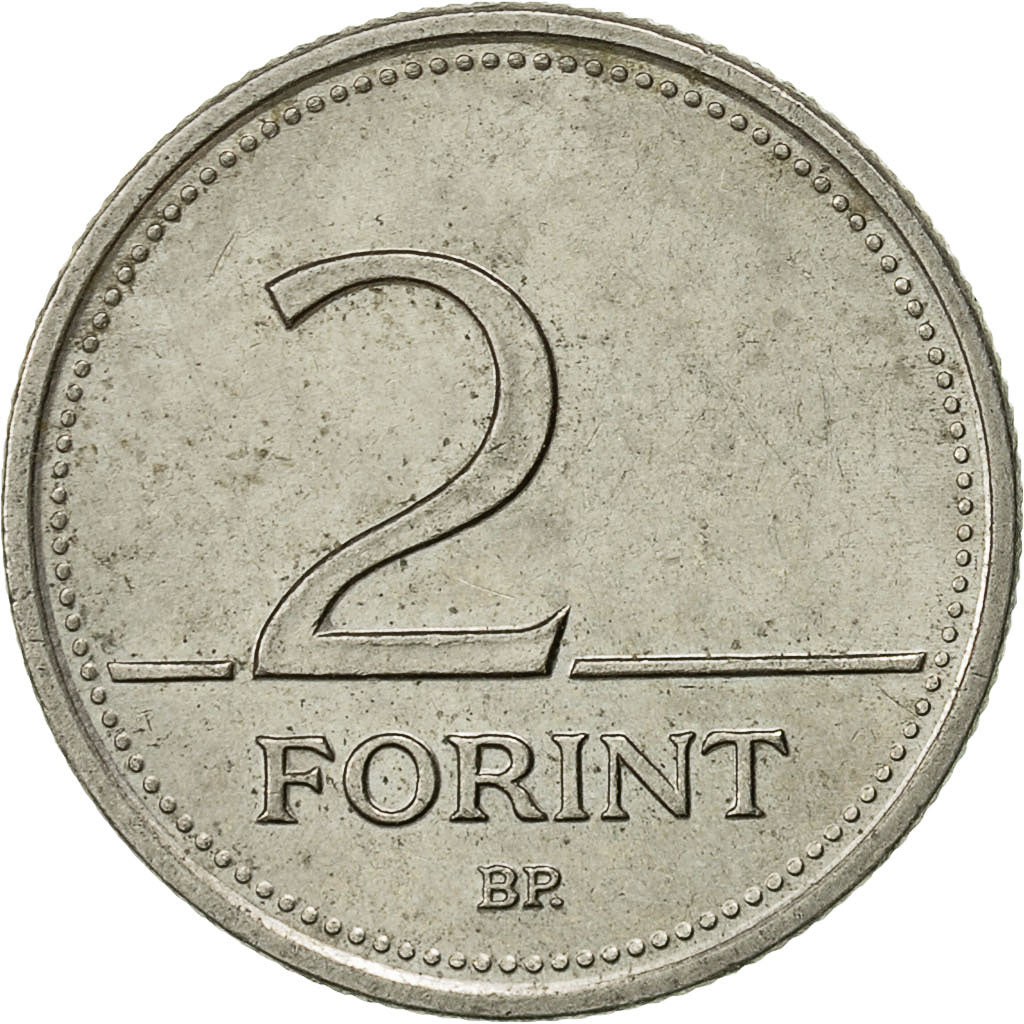 Coin, Hungary, 2 Forint, 1995, Budapest, AU(50-53), Copper-nickel, KM:693