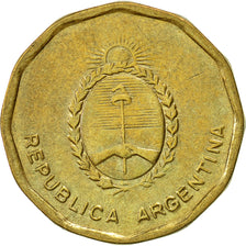 Coin, Argentina, 10 Centavos, 1985, EF(40-45), Brass, KM:98