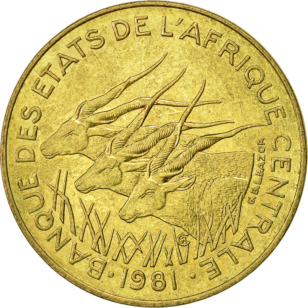 Münze, Zentralafrikanische Staaten, 10 Francs, 1981, Paris, SS+
