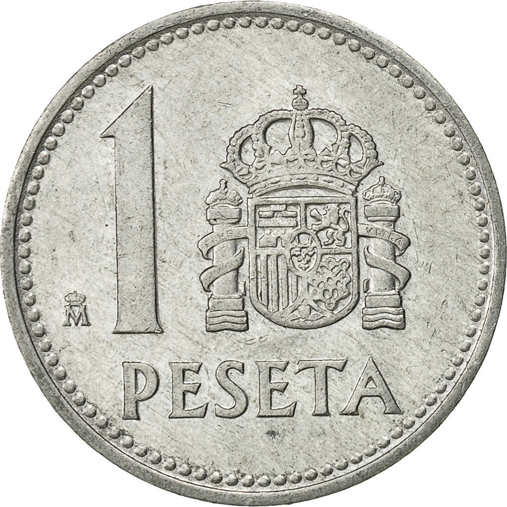 Münze, Spanien, Juan Carlos I, Peseta, 1987, SS, Aluminium, KM:821