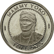 Moneda, Sierra Leona, 10 Leones, 1996, EBC, Níquel aleado con acero, KM:44