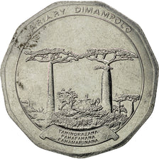 Moneda, Madagascar, 50 Ariary, 1996, Paris, MBC+, Acero inoxidable, KM:25.1