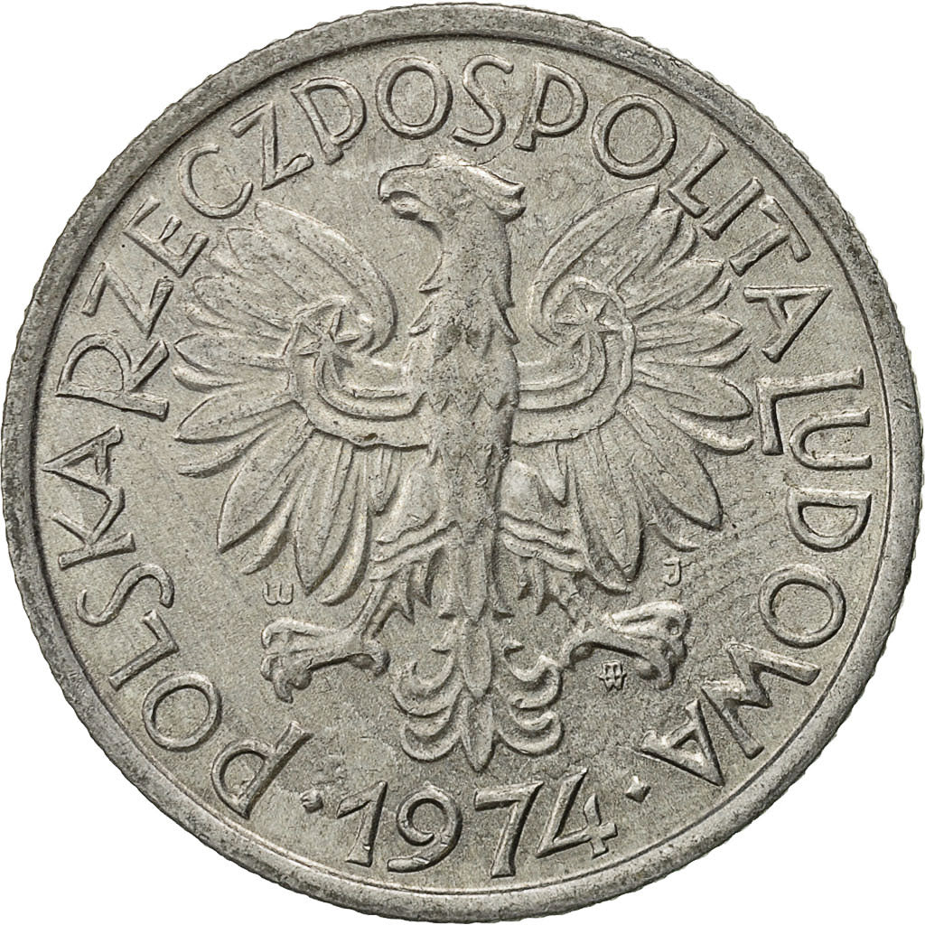 Monnaie, Pologne, 2 Zlote, 1974, Warsaw, TTB+, Aluminium, KM:46
