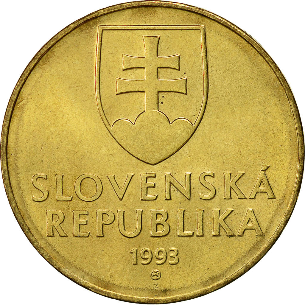 Moneta, Slovacchia, 10 Koruna, 1993, BB+, Alluminio-bronzo, KM:11