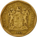 Moneda, Sudáfrica, 10 Cents, 1993, MBC, Bronce chapado en acero, KM:135