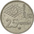 Moneda, España, Juan Carlos I, 25 Pesetas, 1980, MBC+, Cobre - níquel, KM:818