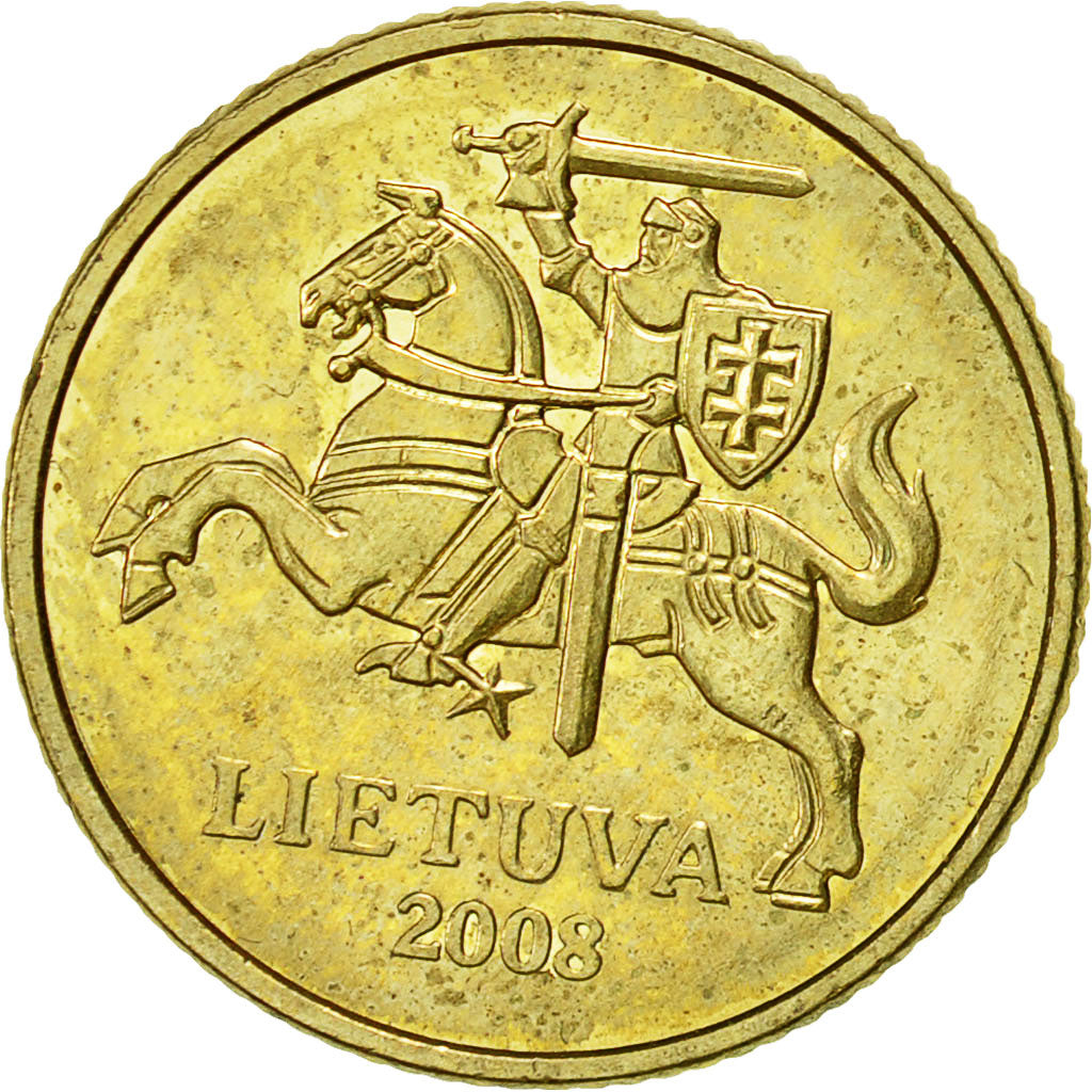 Coin, Lithuania, 10 Centu, 2008, EF(40-45), Nickel-brass, KM:106