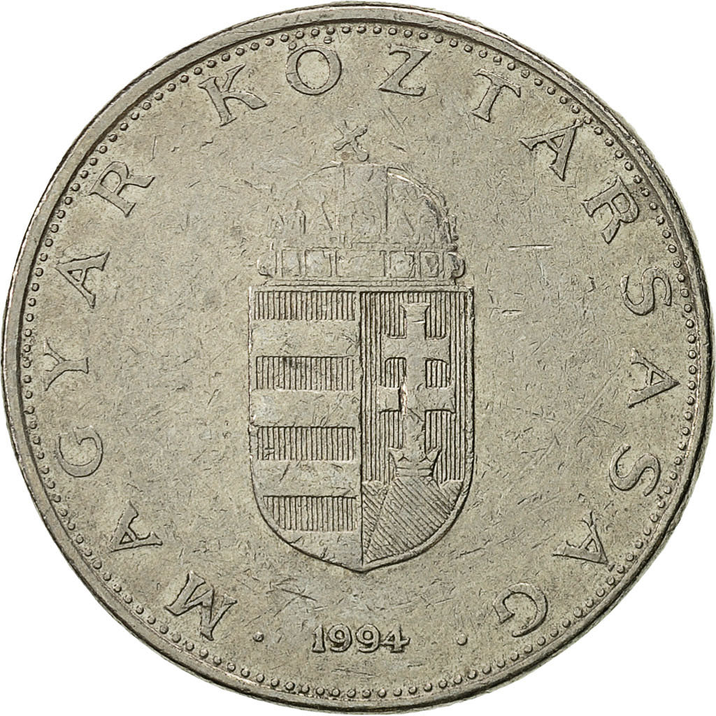 Moneta, Ungheria, 10 Forint, 1994, Budapest, BB, Rame-nichel, KM:695