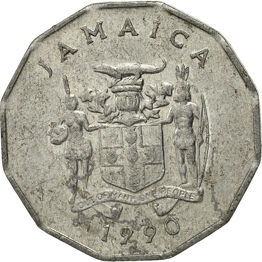 Moneta, Jamaica, Elizabeth II, Cent, 1990, British Royal Mint, EF(40-45)