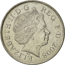 Coin, Great Britain, Elizabeth II, 10 Pence, 2008, AU(55-58), Copper-nickel