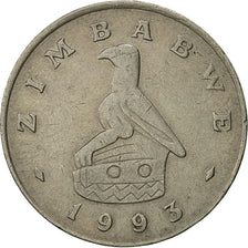 Moneta, Zimbabwe, Dollar, 1993, BB, Rame-nichel, KM:6