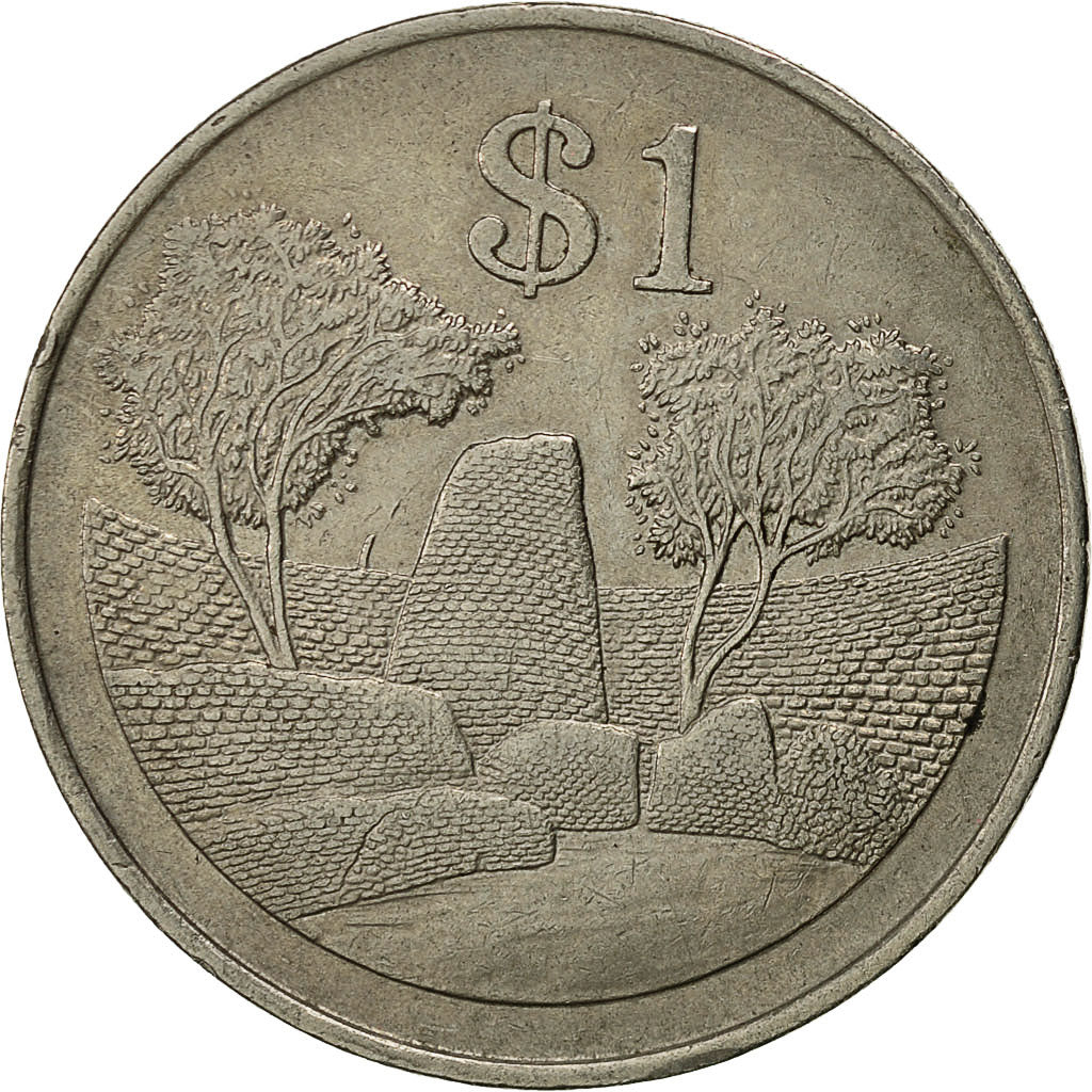 Moneta, Zimbabwe, Dollar, 1993, BB, Rame-nichel, KM:6