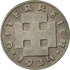 Moneta, Austria, 5 Groschen, 1934, BB+, Rame-nichel, KM:2846