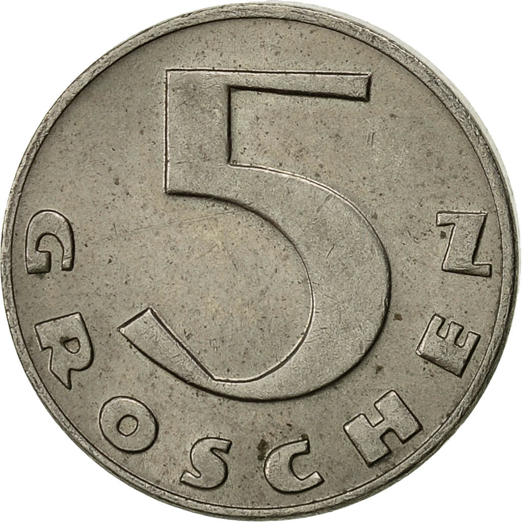 Moneta, Austria, 5 Groschen, 1934, BB+, Rame-nichel, KM:2846