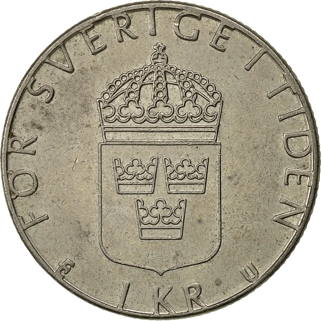 Munten, Zweden, Carl XVI Gustaf, Krona, 1978, ZF+, Copper-Nickel Clad Copper