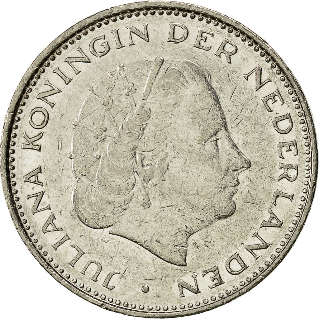 Moneta, Holandia, Juliana, 2-1/2 Gulden, 1980, EF(40-45), Nikiel, KM:191