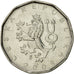 Munten, Tsjechische Republiek, 2 Koruny, 2008, ZF+, Nickel plated steel, KM:9