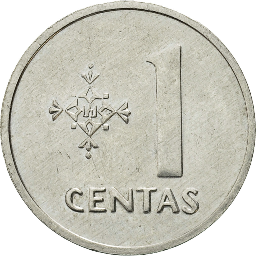Moneda, Lituania, Centas, 1991, MBC+, Aluminio, KM:85