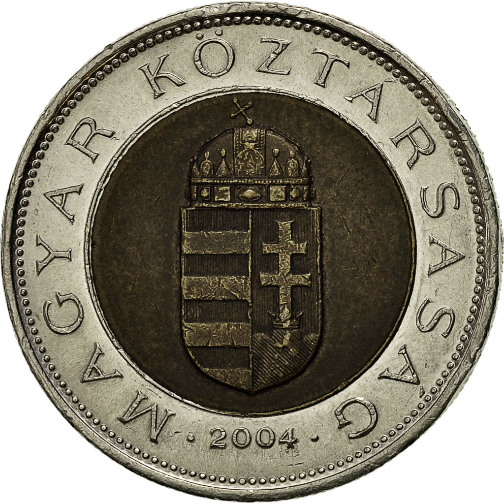 Moneda, Hungría, 100 Forint, 2004, Budapest, MBC, Bimetálico, KM:721
