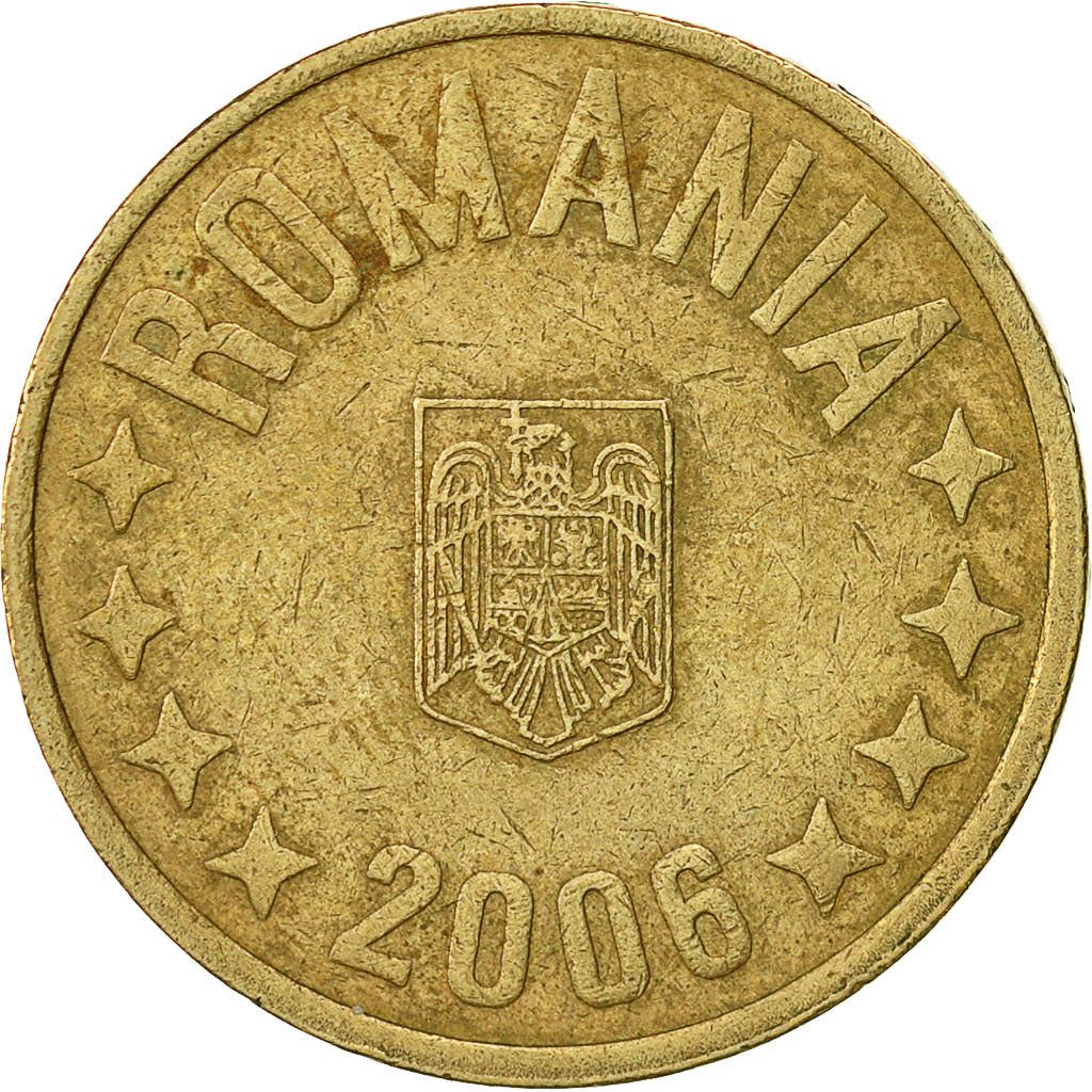 Münze, Rumänien, 50 Bani, 2006, Bucharest, SS, Nickel-brass, KM:192