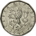 Coin, Czech Republic, 2 Koruny, 2001, AU(50-53), Nickel plated steel, KM:9