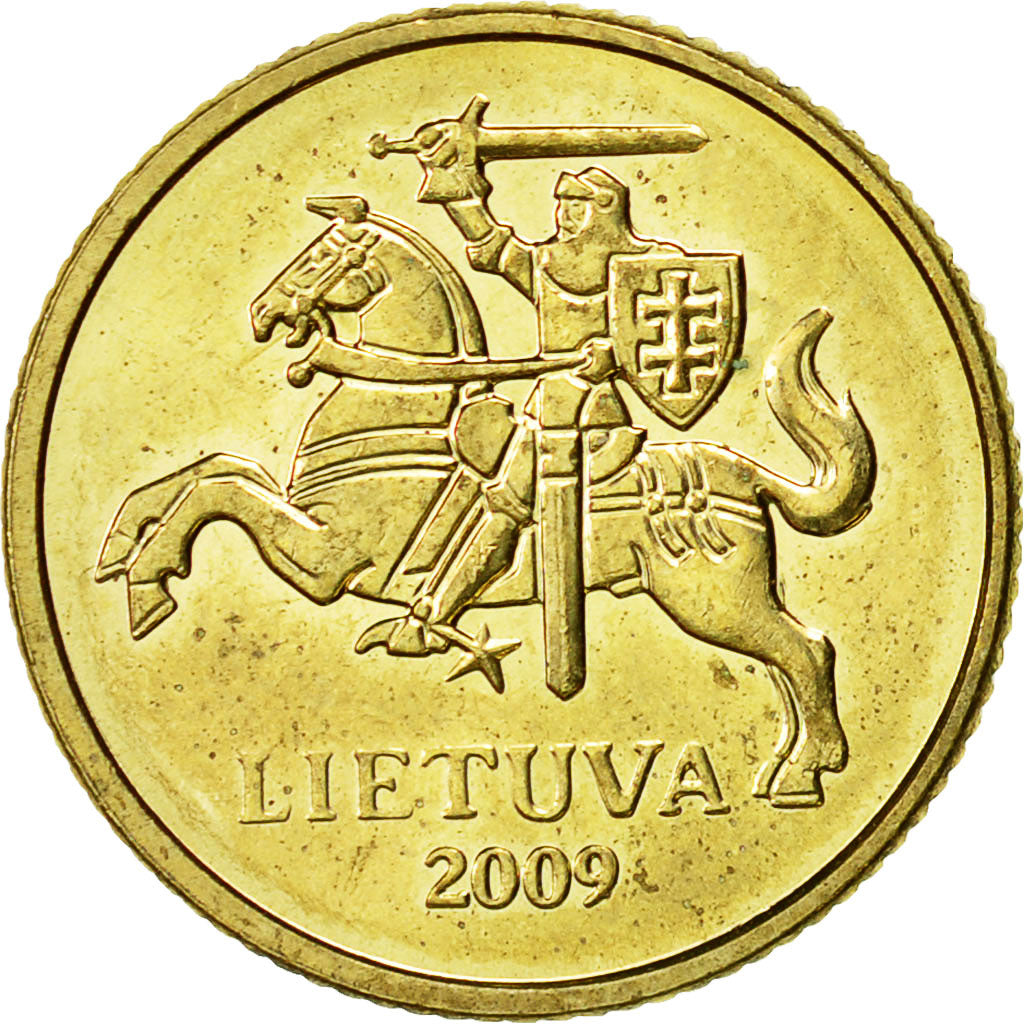 Moneta, Lituania, 10 Centu, 2009, BB+, Nichel-ottone, KM:106