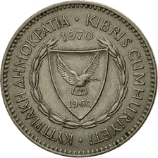 Moneta, Cipro, 50 Mils, 1970, BB, Rame-nichel, KM:41