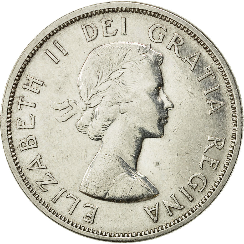 Münze, Kanada, Elizabeth II, Dollar, 1958, Royal Canadian Mint, Ottawa, SS+