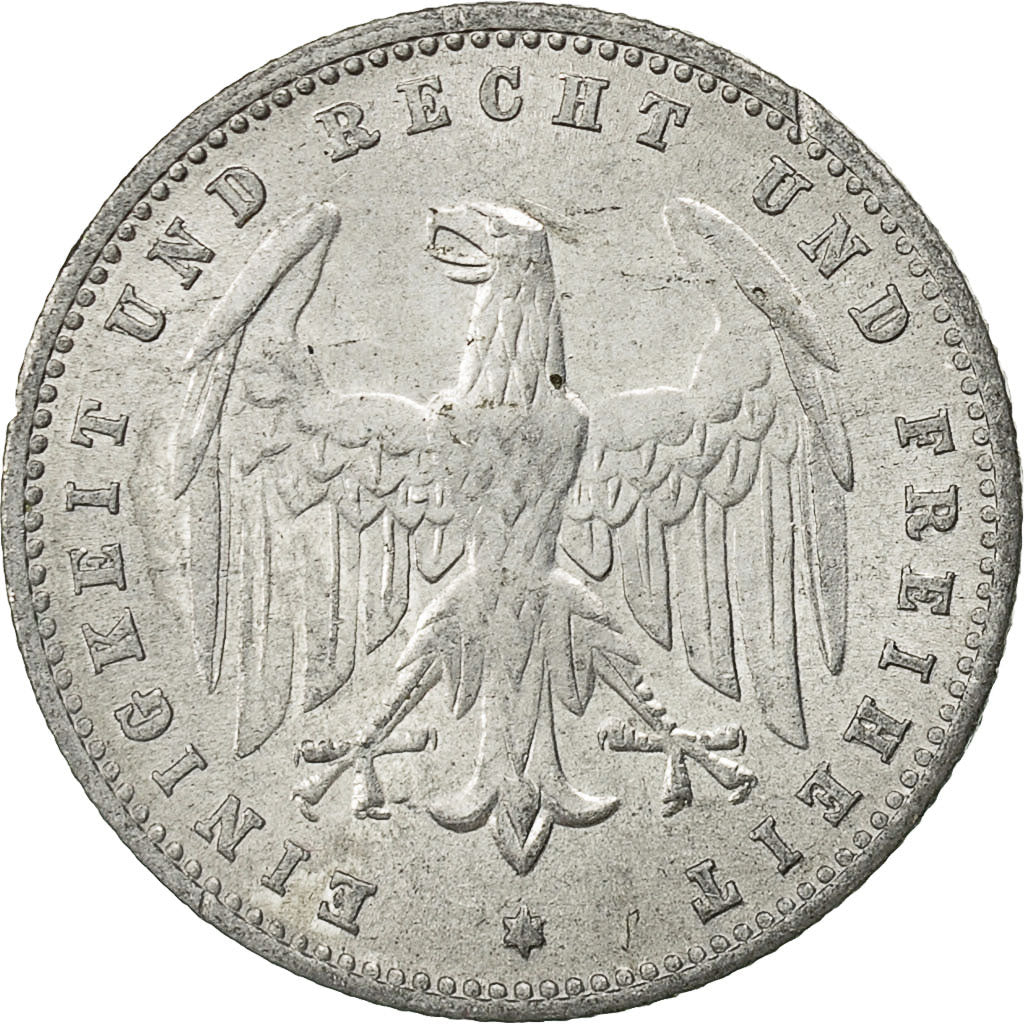 Moneta, NIEMCY, REP. WEIMARSKA, 200 Mark, 1923, Berlin, AU(50-53), Aluminium
