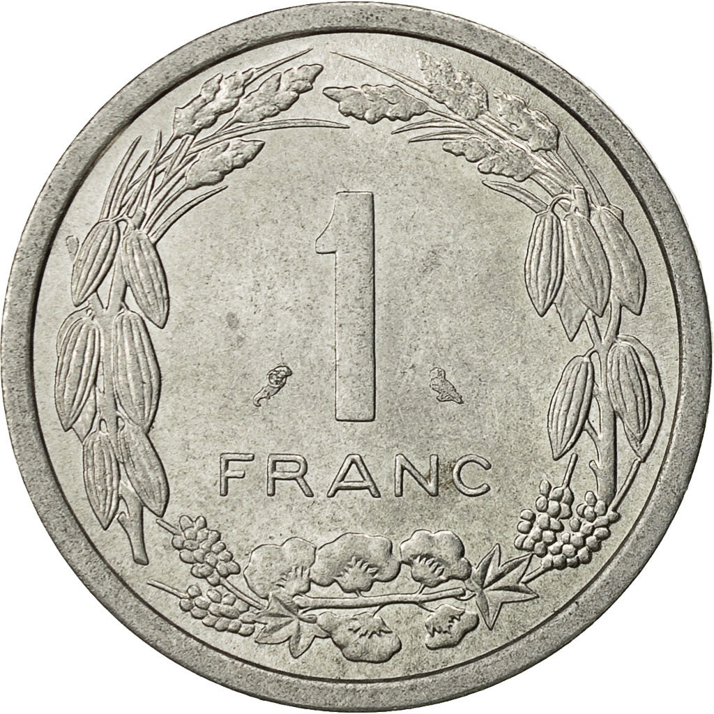 Moneta, Stati dell’Africa centrale, Franc, 1974, Paris, BB+, Alluminio, KM:8