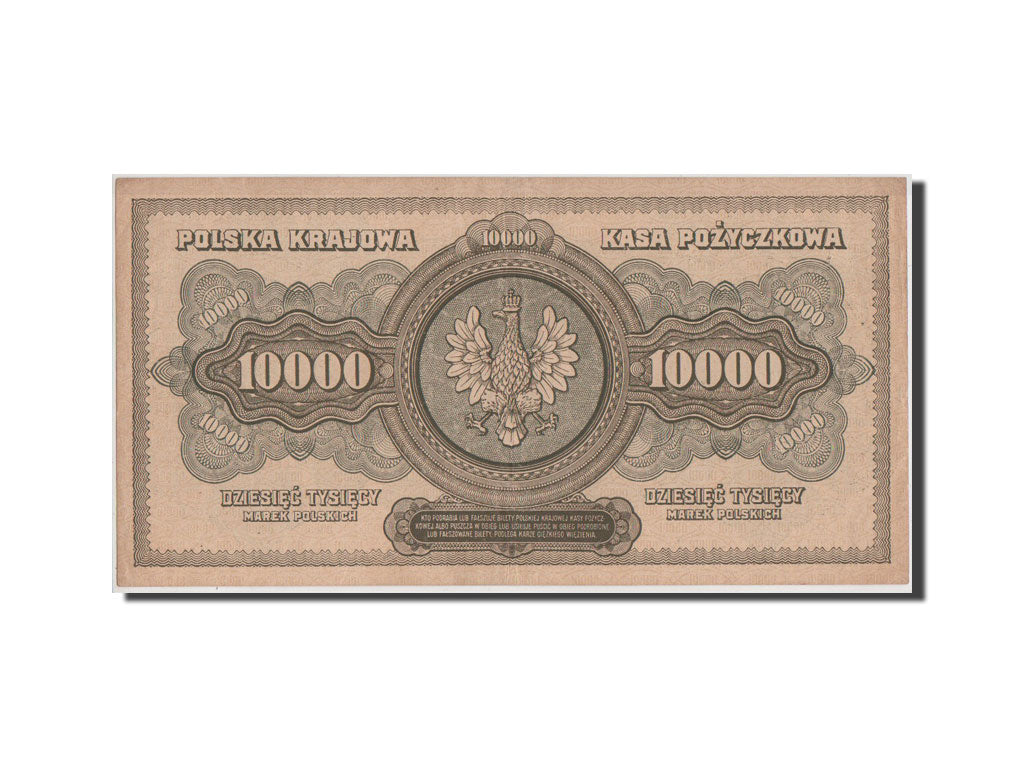 Poland, 10,000 Marek, 1922, KM #32, EF(40-45), D4372980