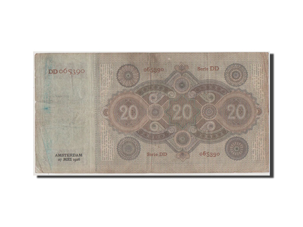 Billete, 20 Gulden, 1926, Países Bajos, BC