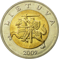 Münze, Lithuania, 5 Litai, 2009, VZ, Bi-Metallic, KM:113