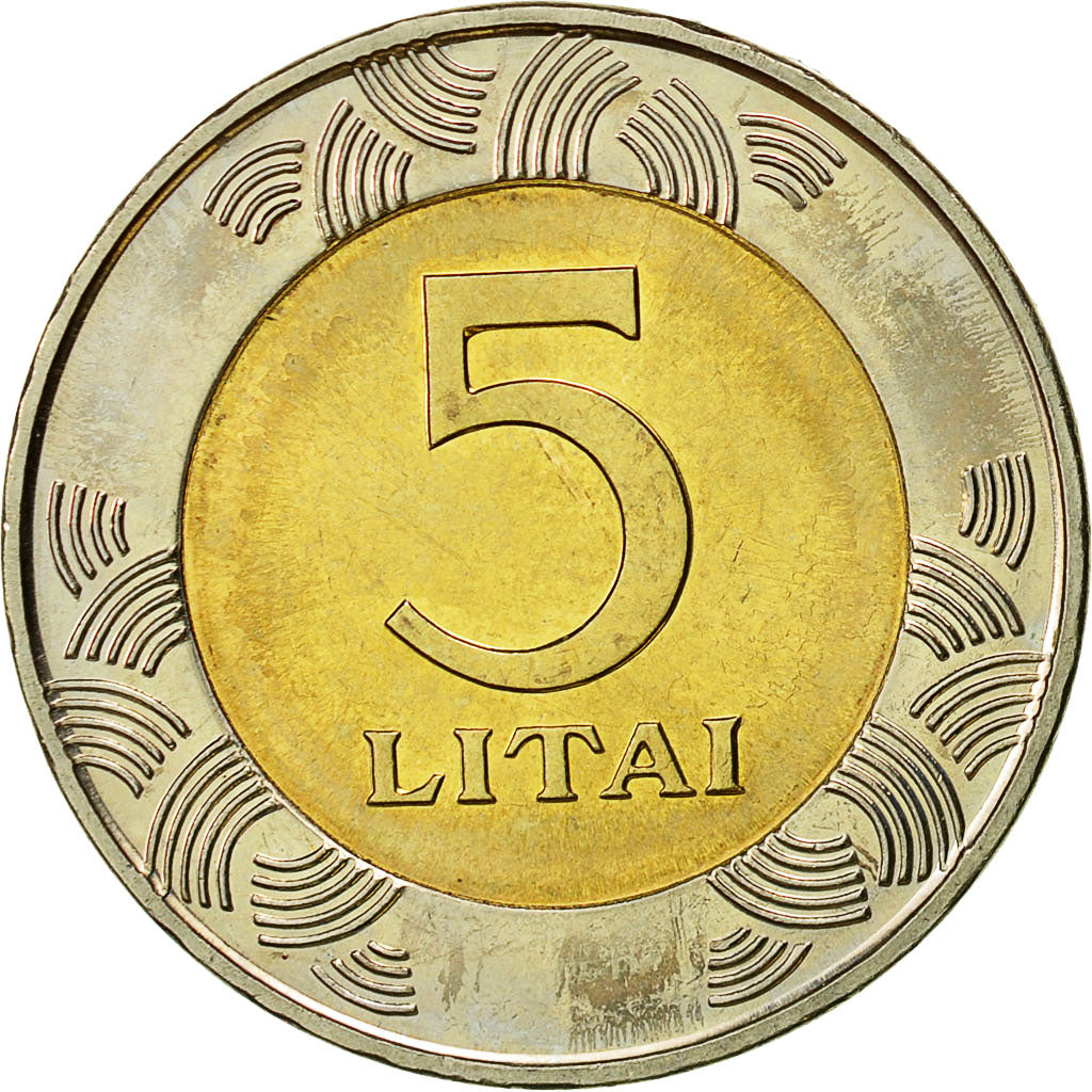 Münze, Lithuania, 5 Litai, 2009, VZ, Bi-Metallic, KM:113
