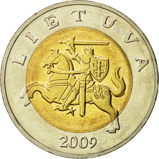 Moneta, Lituania, 5 Litai, 2009, SPL-, Bi-metallico, KM:113