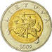 Moneta, Lituania, 5 Litai, 2009, SPL-, Bi-metallico, KM:113