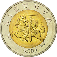 Münze, Lithuania, 5 Litai, 2009, VZ, Bi-Metallic, KM:113