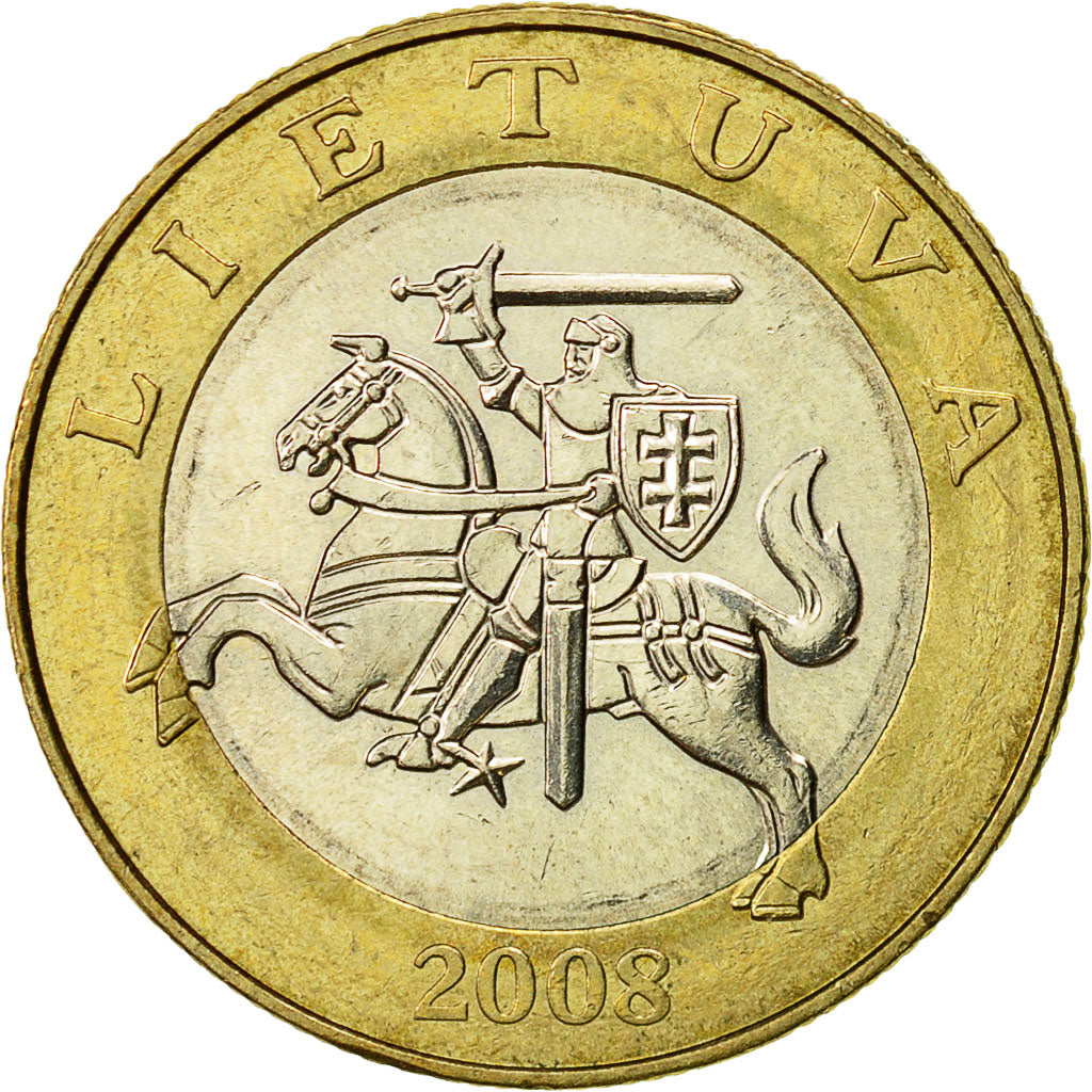 Münze, Lithuania, 2 Litai, 2008, VZ, Bi-Metallic, KM:112