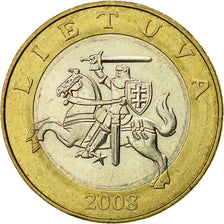 Münze, Lithuania, 2 Litai, 2008, VZ, Bi-Metallic, KM:112