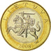 Moneta, Lituania, 2 Litai, 2008, SPL-, Bi-metallico, KM:112